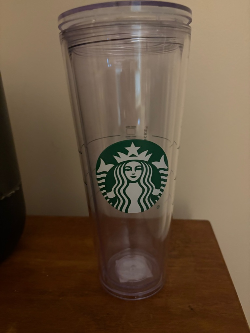 Starbucks Clear Tumbler with Green Siren Logo